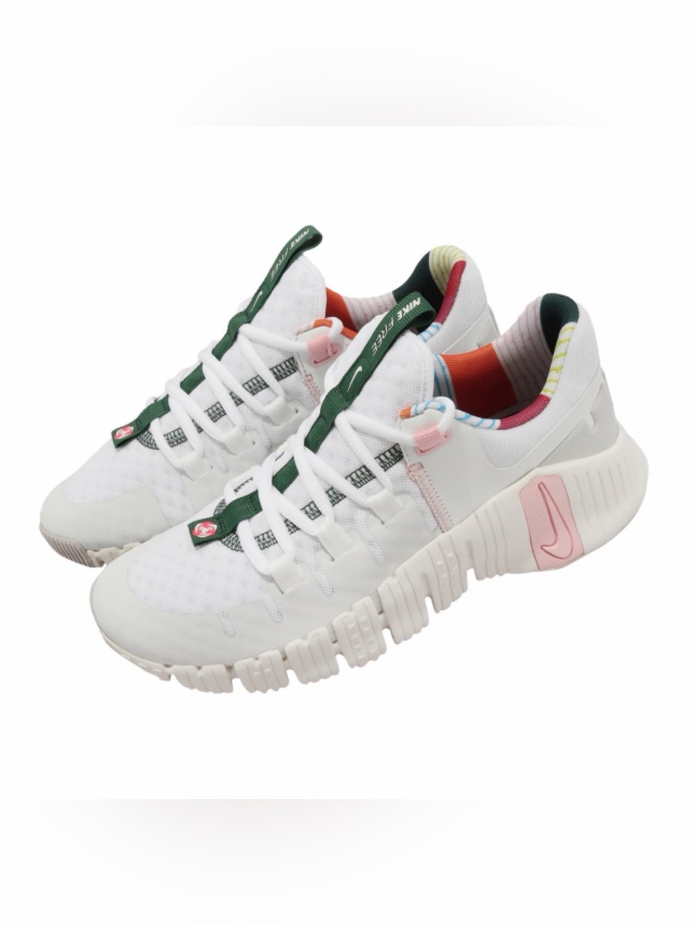 Nike Kids' White Multicolor Free-Style Athletic Shoes